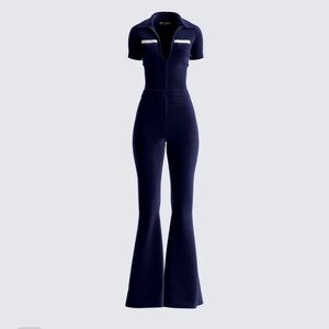 NWOT Finesse Navy Jumpsuit